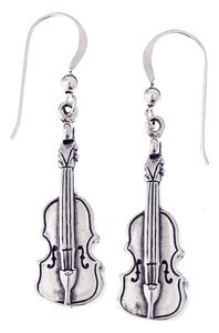 Sterling Silver Music Earrings