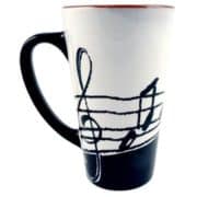 Music Notes Latte Mug